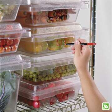 Rubbermaid Commercial Products Food Storage Box, 2.75 Gallon Capacity, White, for Restaurant/Kitchen/Cafeteria