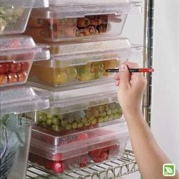 Rubbermaid Commercial Products Food Storage Box, 2.75 Gallon Capacity, White, for Restaurant/Kitchen/Cafeteria