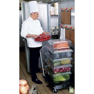 Rubbermaid Commercial Products Food Storage Box, 2.75 Gallon Capacity, White, for Restaurant/Kitchen/Cafeteria
