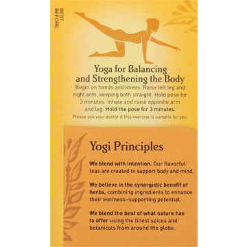 Yogi Tea Honey Chai Turmeric Vitality 16 ct Organic Bliss