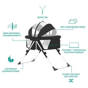 Lightweight Portable Dream On Me Karley Plus Bassinet