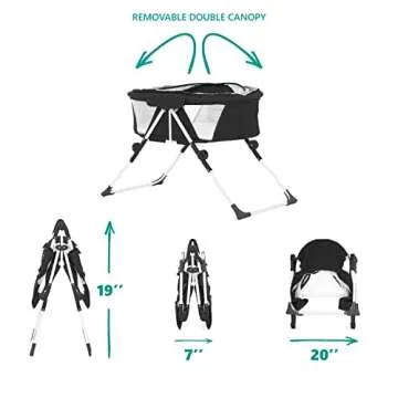 Lightweight Portable Dream On Me Karley Plus Bassinet