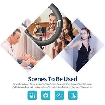 NEEWER 18" LED Ring Light Kit for Makeup Creators