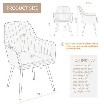 Gold Thumb Velvet Dining Chair Set of 2 with Legs