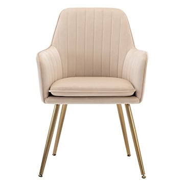 Gold Thumb Velvet Dining Chair Set of 2 with Legs