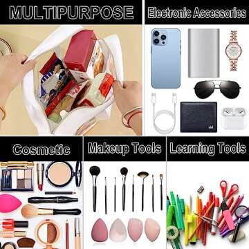 Chenille Letter Patch Clear Bag for Stylish Travel Storage