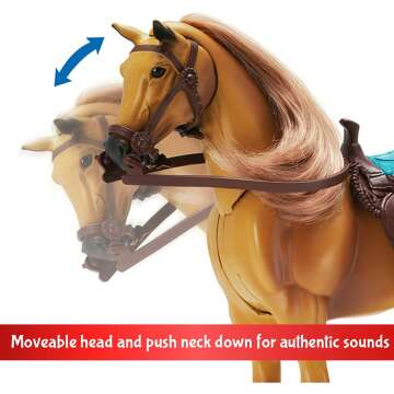 Quarter Horse Toy with Sound and Grooming Set