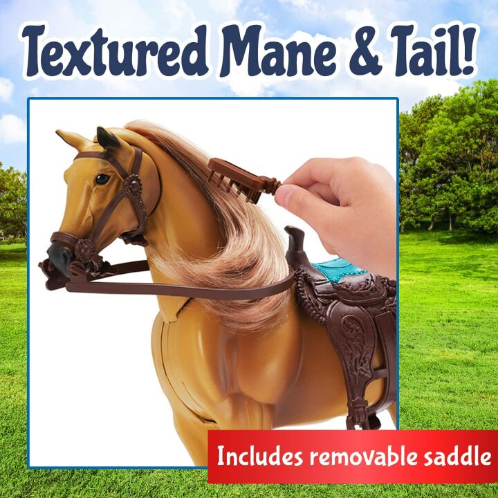 Quarter Horse Toy with Sound and Grooming Set