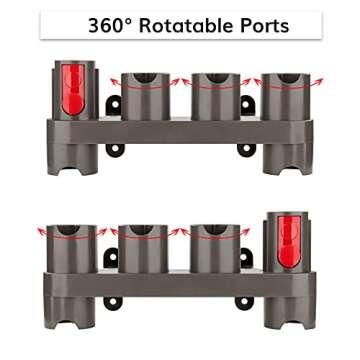 RTop Docking Station Accessory Holder Attachments Organizer for Dyson Gen5 G5 V15 V7 V8 V10 V11 SV10 SV11 Vacuum Cleaner (2 Pack, 10 Storage Adapters)