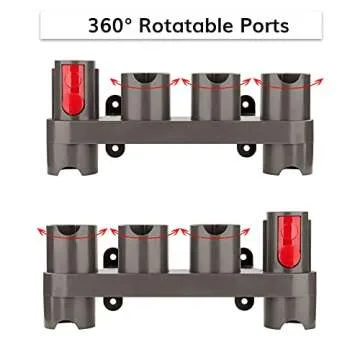 RTop Docking Station Accessory Holder Attachments Organizer for Dyson Gen5 G5 V15 V7 V8 V10 V11 SV10 SV11 Vacuum Cleaner (2 Pack, 10 Storage Adapters)