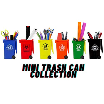 Wiosi Desk Trash Pen Holder Set for Office Organization