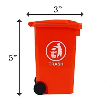 Wiosi Desk Trash Pen Holder Set for Office Organization