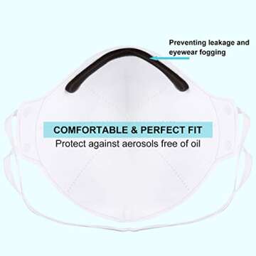 Nextirrer NIOSH Certified N95 Mask Particulate Respirators - Pack of 20 N95 Face Masks