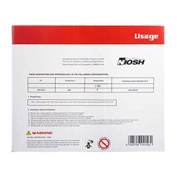 Nextirrer NIOSH Certified N95 Mask Particulate Respirators - Pack of 20 N95 Face Masks