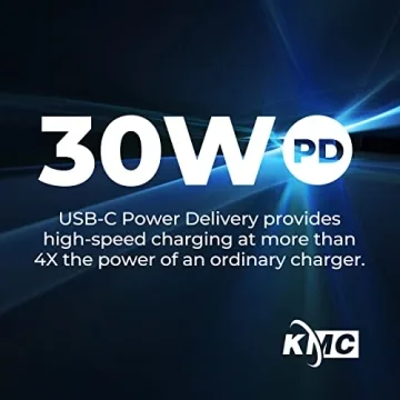 KMC USB-C PD Surge Protector 3-Outlet Power Strip 2-Pack