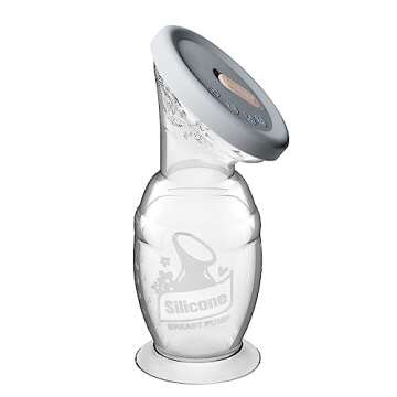 Haakaa Gen 2 Silicone Breast Pump with Suction Base and Leak-Proof Silicone Cap, 4 oz/100 ml, BPA PVC and Phthalate Free
