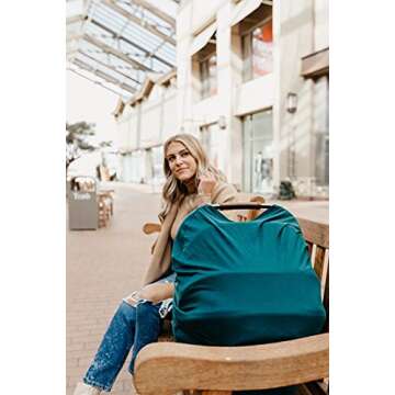 Copper Pearl Multi-Use Cover: Car Seat Covers, Nursing Cover, and Stroller Cover for Sun - Stretchy Fabric, All-Season Use, Stylish Designs, Easy Access for Moms - Jaspar