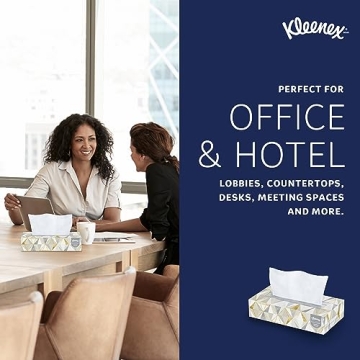 Kleenex® Professional Facial Tissue, Bulk (03076), 2-Ply, White, Flat Facial Tissue Boxes for Business, Convenience Case (125 Tissues/Box, 12 Boxes/Case, 1,500 Tissues/Case)