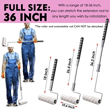 PinStone 6pcs Paint Roller Kit for Easy DIY Painting