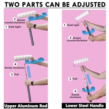 PinStone 6pcs Paint Roller Kit for Easy DIY Painting