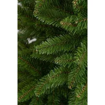 Takuvan 6ft Artificial Pencil Slim Christmas Tree, Includes Metal Stand, Kingswood Fir, Easy Assembly with Hinge