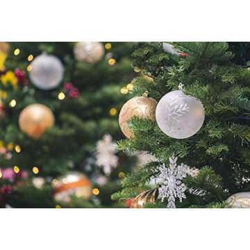 Takuvan 6ft Artificial Pencil Slim Christmas Tree, Includes Metal Stand, Kingswood Fir, Easy Assembly with Hinge