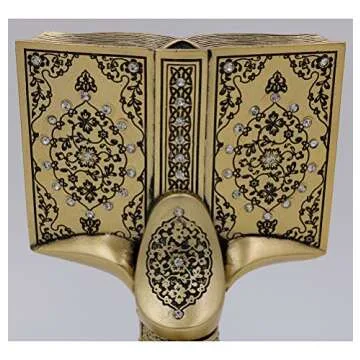 Quran Open Book Showpiece Allah Muhammad Home Decor Gift
