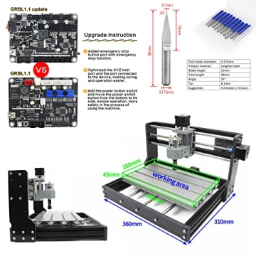 RATTMMOTOR DIY CNC Router Kit for Beginners and Hobbyists
