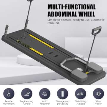 Pafal Pilates Board, Multifunctional Abdominal Board, Ab Core Trainer, Ab Trainer Machine, Ab Board,...