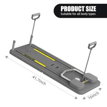 Pafal Pilates Board, Multifunctional Abdominal Board, Ab Core Trainer, Ab Trainer Machine, Ab Board, Exercise Board, Abs Workout Equipment, Core Workout Equipment (Black)