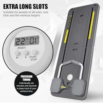 Pafal Pilates Board, Multifunctional Abdominal Board, Ab Core Trainer, Ab Trainer Machine, Ab Board, Exercise Board, Abs Workout Equipment, Core Workout Equipment (Black)