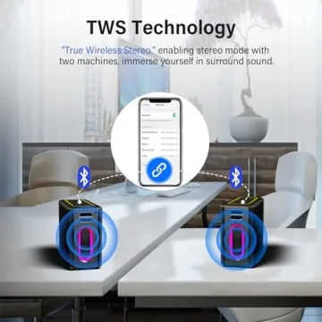 Karaoke Machine with Wireless Mics & Powerful Speaker