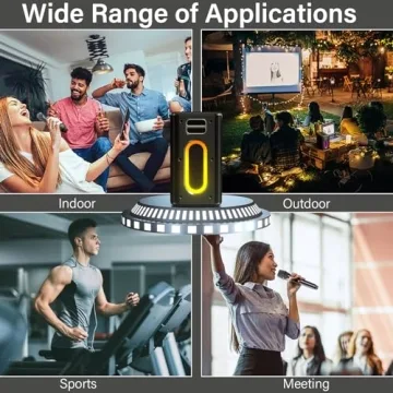 Karaoke Machine with Wireless Mics & Powerful Speaker