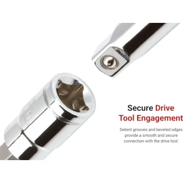 TEKTON 1/4" Drive x 5/16" Slotted Bit Socket for Easy Fastening