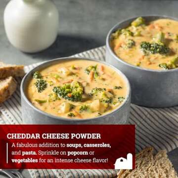 Hoosier Hill Farm Cheddar Cheese Powder, Cheese Lovers, 2.5LB (Pack of 1)