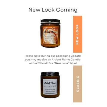 Ardent Flame Candles | Caramel Coffee Bean | 100% Soy Wax Candle | Handcrafted in Vermont | Highly S...