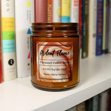Ardent Flame Candles - Caramel Coffee Bean 100% Soy Wax