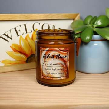 Ardent Flame Candles - Caramel Coffee Bean 100% Soy Wax