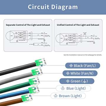 Zeyzer Exhaust Fan with LED Light for Modern Bathrooms