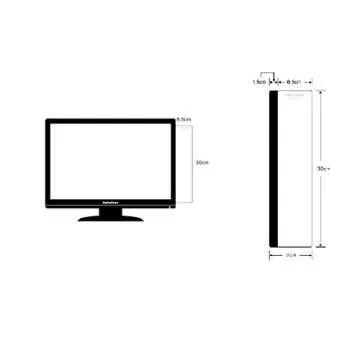 Fourtune Notes Holder and Reminder Memo Board for Right Computer Monitors Screen Acrylic Message Boa...