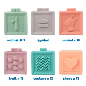 Litand Soft Montessori Stacking Blocks for Toddlers