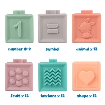 Litand Soft Montessori Stacking Blocks for Toddlers