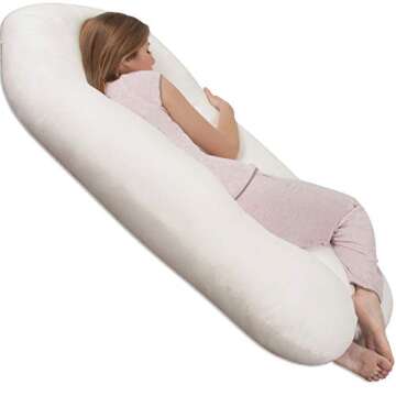 Leachco Back 'N Belly Pregnancy/Maternity Contoured Body Pillow - Comfort & Support