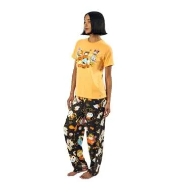 Hello Kitty Lounge Set for Halloween Fun - Women's Tee & Pants