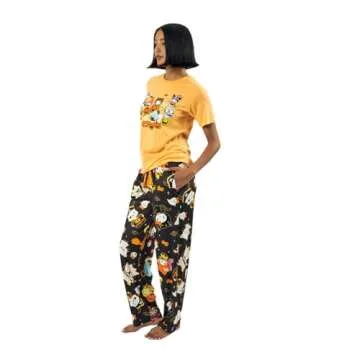 Hello Kitty Lounge Set for Halloween Fun - Women's Tee & Pants