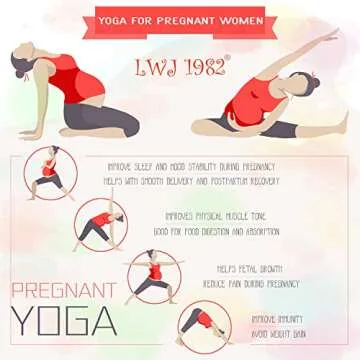 LWJ 1982 Maternity Workout Capri Leggings Activewear Pregnancy Yoga Exercise Pants Over The Belly (Medium, Purple)