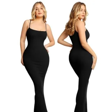 Popilush Women's Shapewear Maxi Bodycon Dress