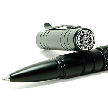 Smith & Wesson SWPENMPBK Tactical Pen - Black Aluminum EDC Tool