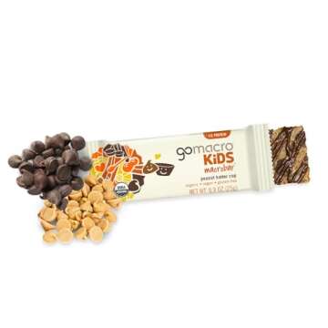 GoMacro Kids MacroBar Organic Vegan Snack Bars - Peanut Butter Cup (0.90 Ounce Bars, 7 Count) (Packa...