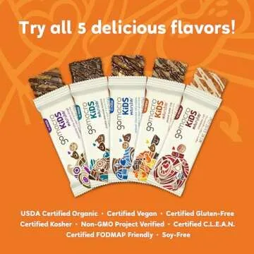 GoMacro Kids MacroBar Organic Vegan Snack Bars - Peanut Butter Cup (0.90 Ounce Bars, 7 Count) (Packaging May Vary)